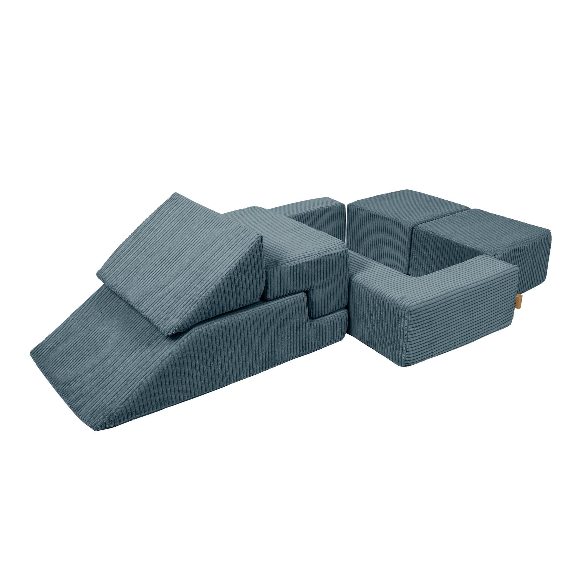 Aesthetic Bricks modulinė vaikiška sofa, turkio, 7 nuotrauka