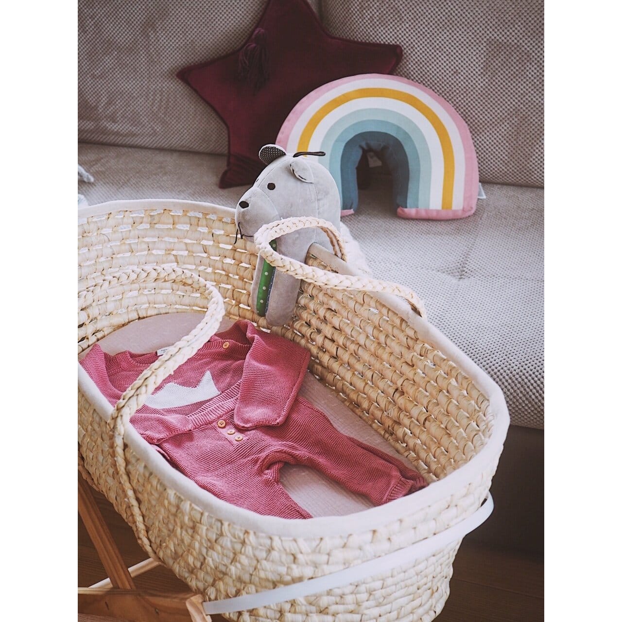 Ahojbaby Rankų Darbo Kūdikio Lopšys Be Čiužinio Kūdikio Lovytė