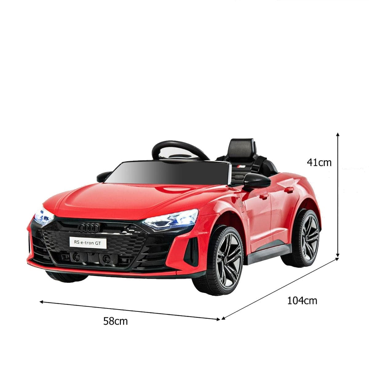 "Audi RS E-Tron GT" Elektromobilis Vaikams Raudonas Elektriniai Automobiliai