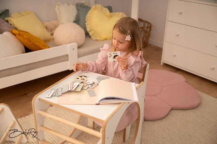 Baby Raj Medinė Montessori Žaidimų Aikštelė Vaikams, MAXI 4 dalių Sūpynės ir Žaidimų Aikštelės