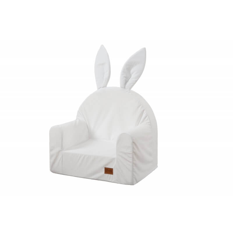 BABY- RAJ Minkštas vaikiškas foteliukas "Zuikutis" Baltas Baby & Toddler Furniture Sets