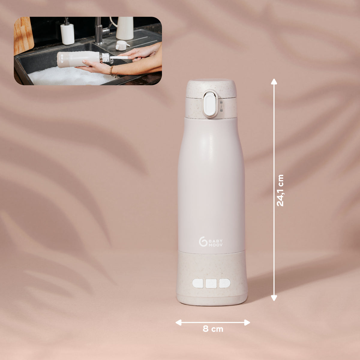 Babymoov Moov & Feed kelioninis šildytuvas, kreminis, A002103 – nuotrauka 3