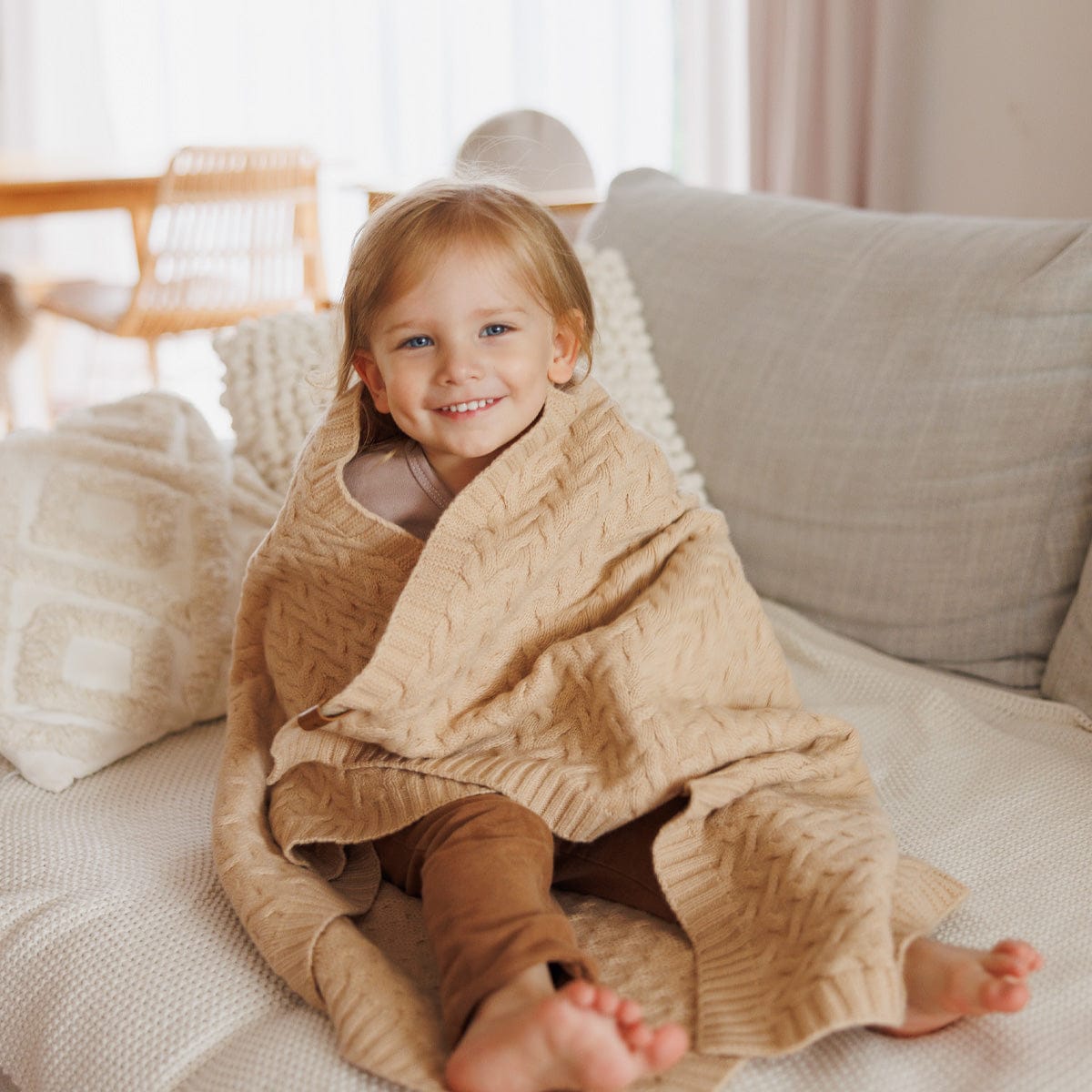 BabyOno Merino Vilnos Pledas Kūdikiui, 75 × 100 Cm Kūdikių Pledai