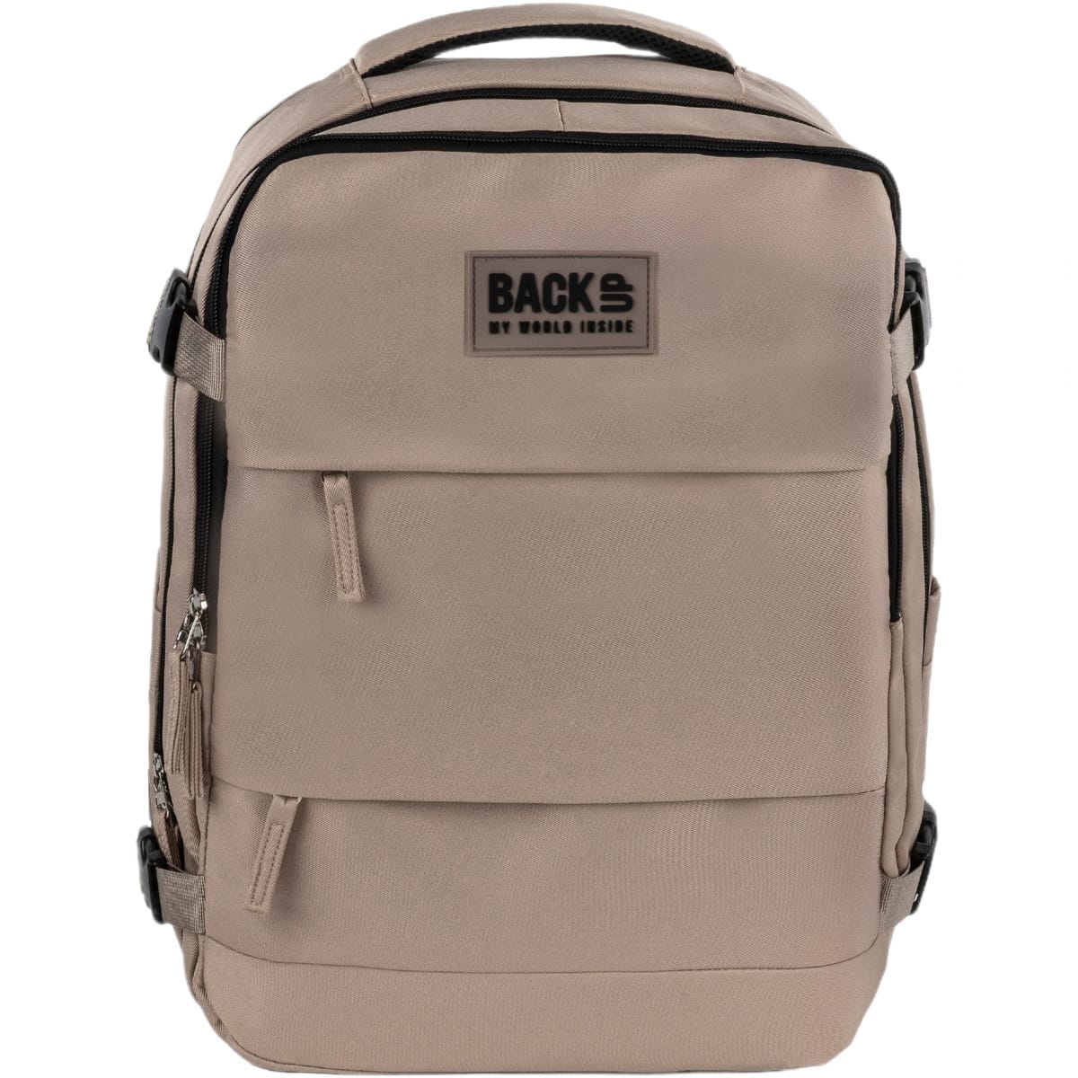 BackUP Smėlio Spalvos Rankinio Bagažo Kuprinė 40 × 30 × 20 cm Kuprinės