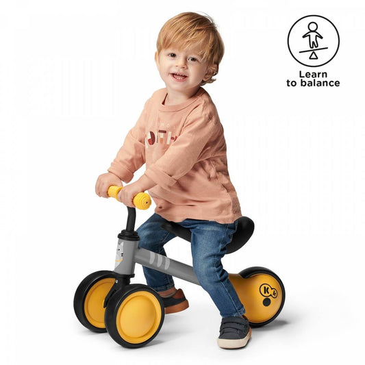 Balansinis dviratukas "Kinderkraft Cutie 6" Geltonas 1m+ Balansinis Dviratis