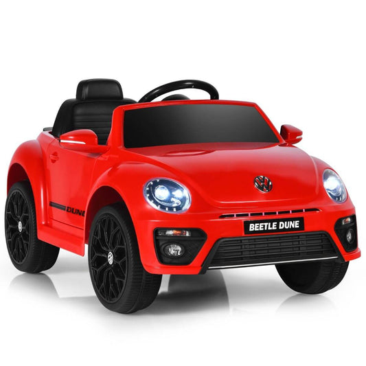 "Beetle" Elektrinis Automobilis Vaikams Raudonos Spalvos Elektriniai Automobiliai