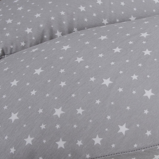 CebaBaby DUO maitinimo pagalvė „Pilkos žvaigždės“, 300 cm – nuotrauka 2
