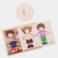 CLASSIC WORLD Drewniane Puzzle Dress-up MONTESSORI Žaislai Vaikams Ir Kūdikiams