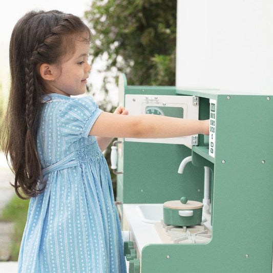 Vaikiška Medinė Virtuvėlė CLASSIC WORLD