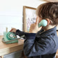 CLASSIC WORLD Klasikinis Medinis Vaikiškas Telefonas 4 El. Mokomieji Žaislai