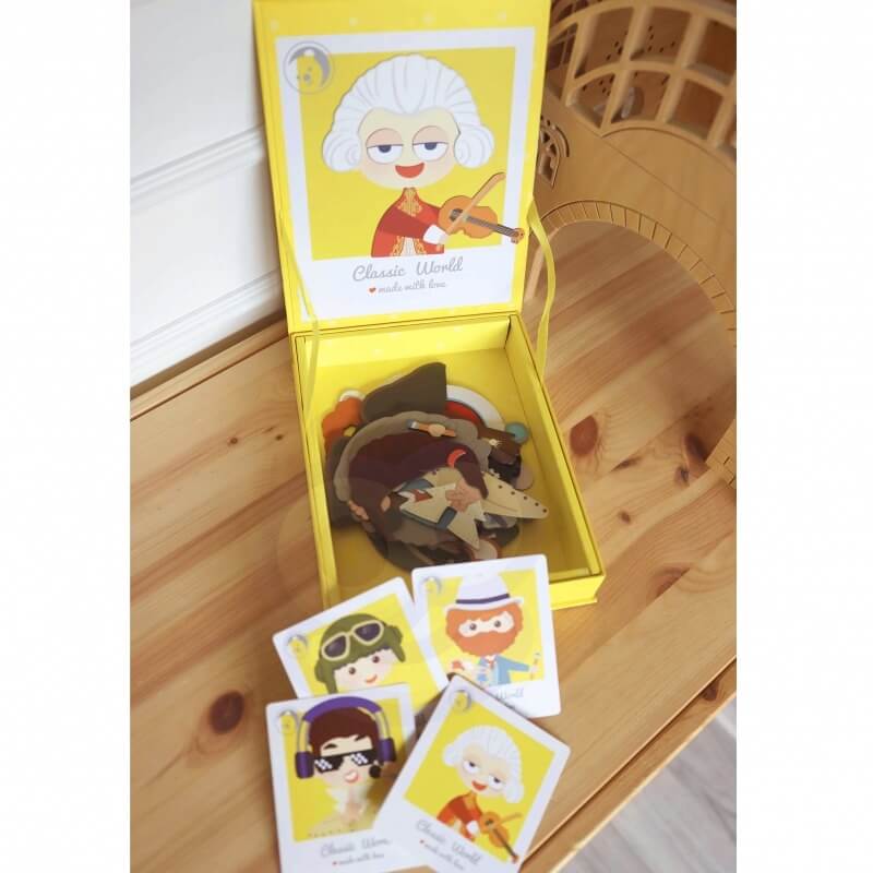 Classic World Magnetinė Dėlionė Berniukams – 32 Dalių Rinkinys Žaislai Dėlionės