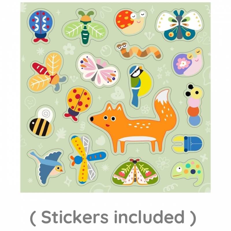 Classic World Magnetinė Dėlionė Gyvūnai Pasaulyje – 66 Dalių Rinkinys Žaislai Dėlionės