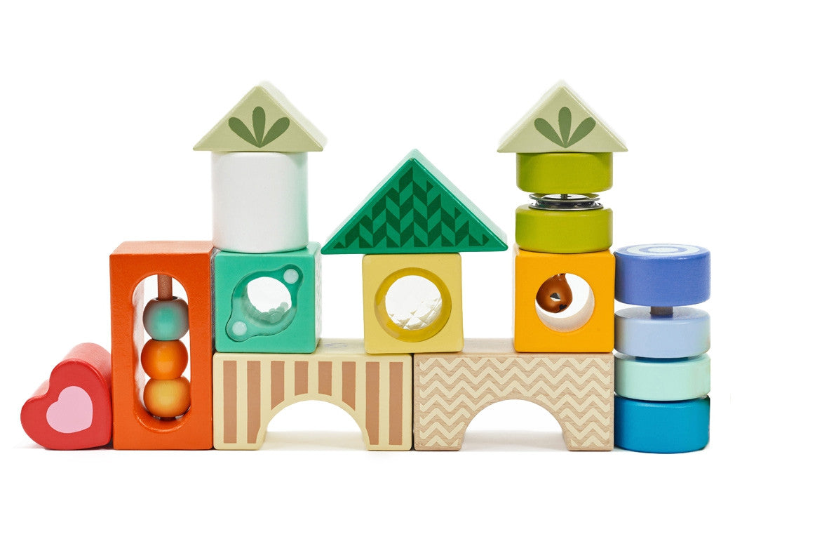Classic World Medinės Sensorinės Montessori Kaladėlės, 14 Dalių – nuotrauka 10