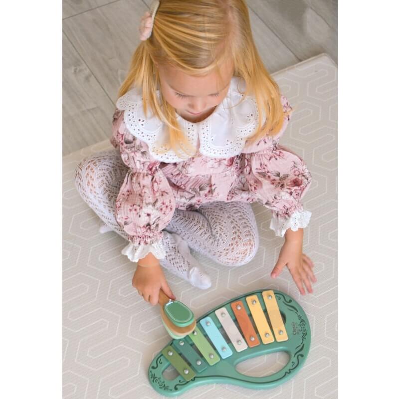 Classic World Medinis Vintažinių Muzikos Instrumentų Rinkinys Vaikams Žaislai Montessori