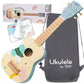 Classic World Mėlyna Medinė Ukulelė Vaikams Su Natų Knyga Žaislai Montessori
