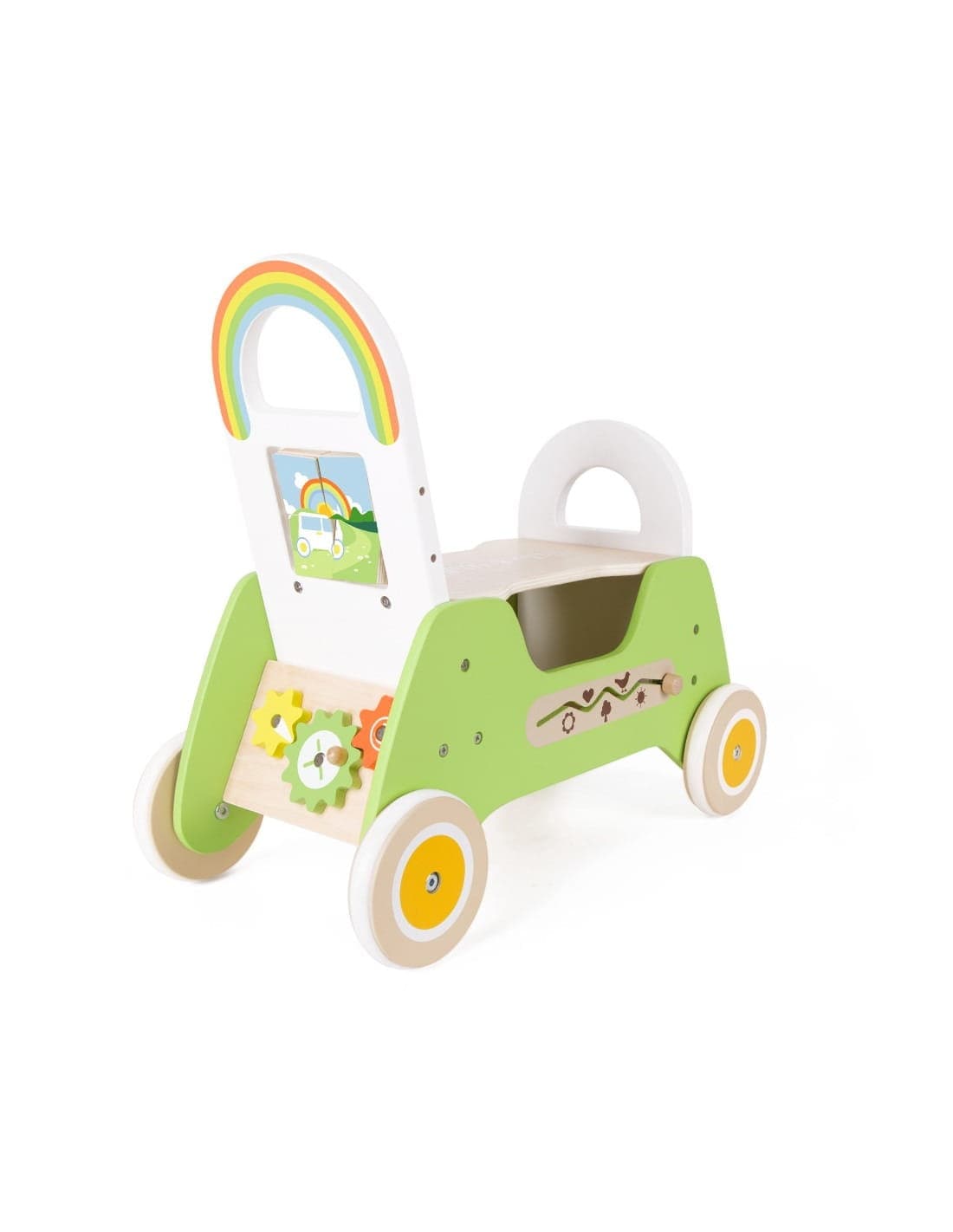 Classic World „Rider“ Medinė Vaikštynė-Stumdukas Rūšiuoklis Stumiamos Mašinėlės Vaikams