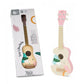 Classic World Rožinė Medinė Ukulelė Vaikams Su Natų Knyga Žaislai Montessori