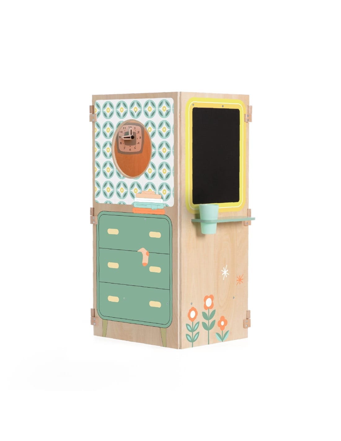 Classic World Sulankstomas Medinis Žaidimų Namelis Virtuvėlė Vaikiškos Virtuvėlės