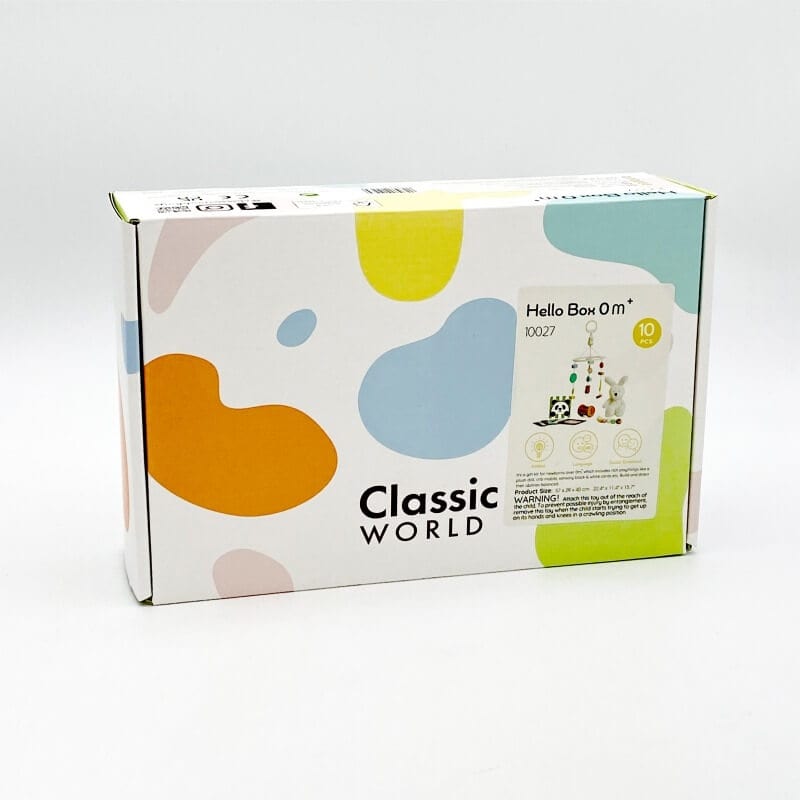 Classic World Welcome Box Dovanų Rinkinys Naujagimiui Su Žaislais Žaislai Kūdikiams