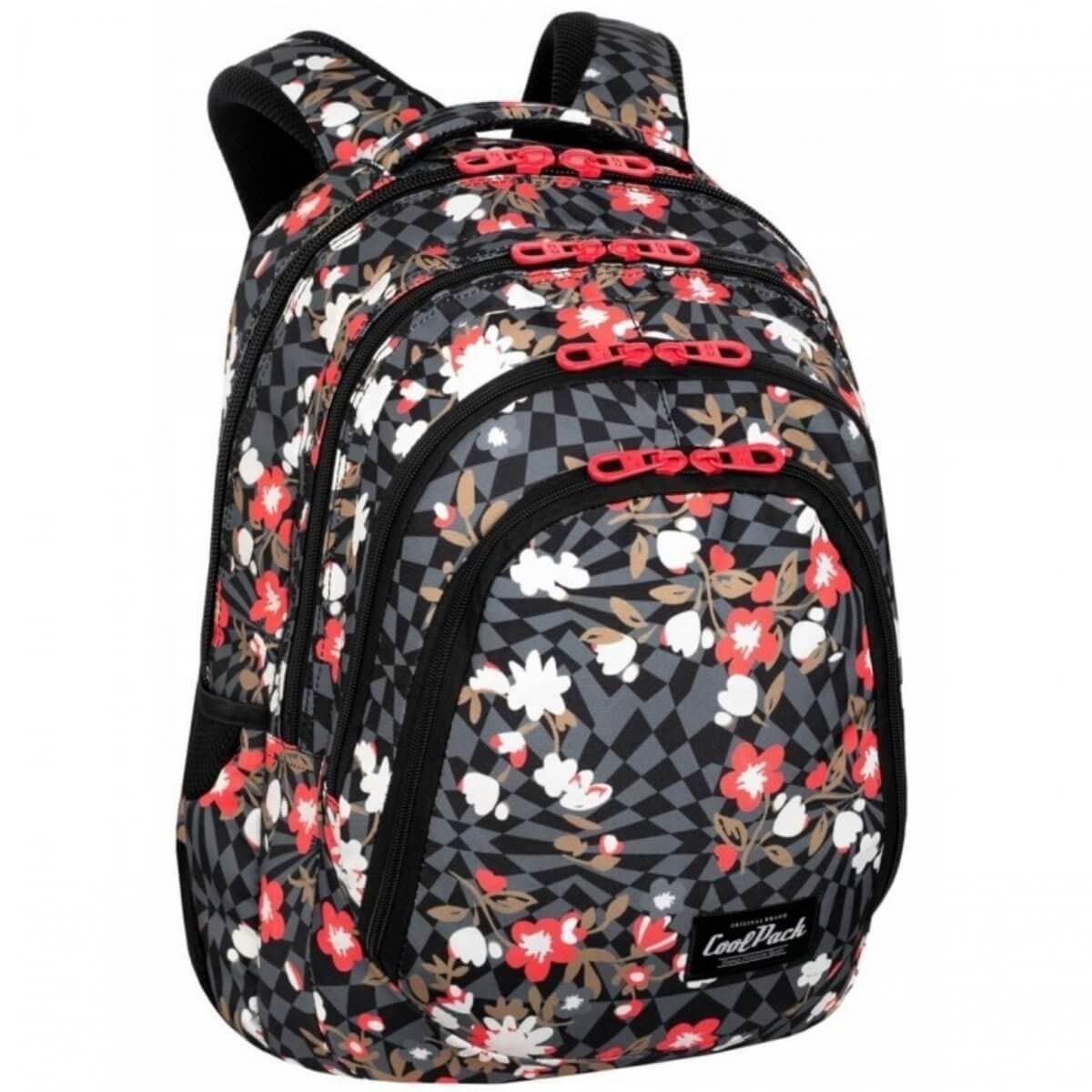 Didelė Tvirta Mokyklinė Kuprinė CP Coolpack Drafter Flowers Venice 44,5 cm IP1114 Kuprinės