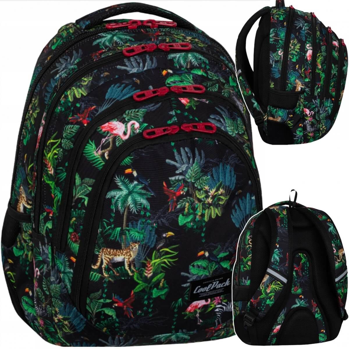 Didelė Tvirta Mokyklinė Kuprinė CP Coolpack Drafter Malindi Flowers 44,5 cm IP1113 Kuprinės