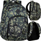 Didelė Tvirta Mokyklinė Kuprinė CP Coolpack Military Kamufliažas 44cm IP1094 Kuprinės