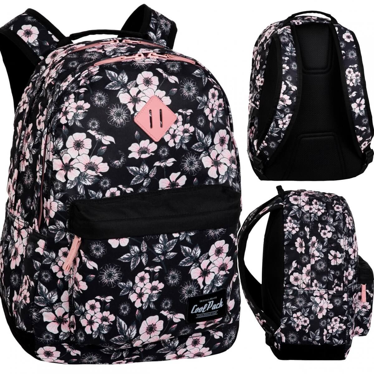 Didelė Tvirta Mokyklinė Kuprinė CP Coolpack Urban Flowers Scout 45,5 cm IP1096 Kuprinės