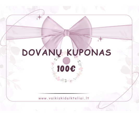 Dovanų Kuponas Vify Gift Card 100 € dovanų kuponas