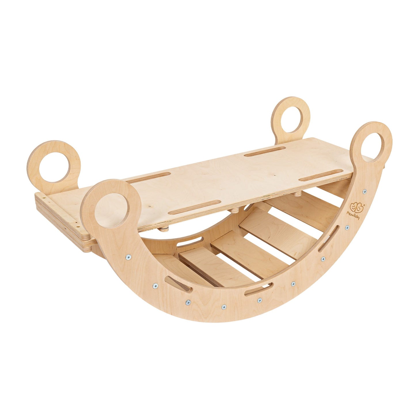 MeowBaby Dream Rocker Medium Montessori supynė-laipynė – su čiuožykla, vaizdas 1