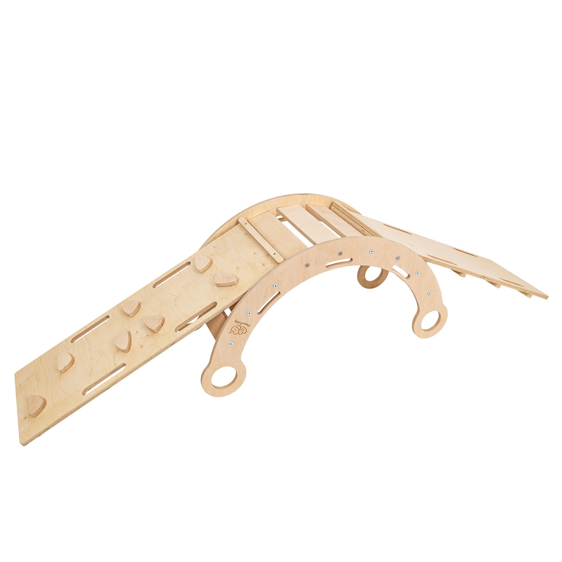 MeowBaby Dream Rocker Medium Montessori supynė-laipynė – su čiuožykla ir kopėtėlėmis, vaizdas 1