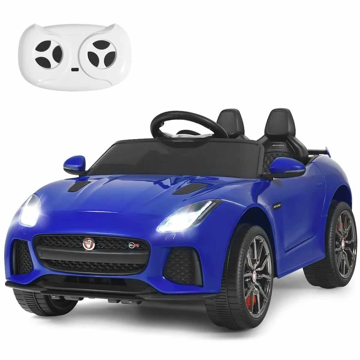 Elektromobilis Vaikams Jaguar F-Type SVR, Mėlynas 1378 Elektriniai Automobiliai