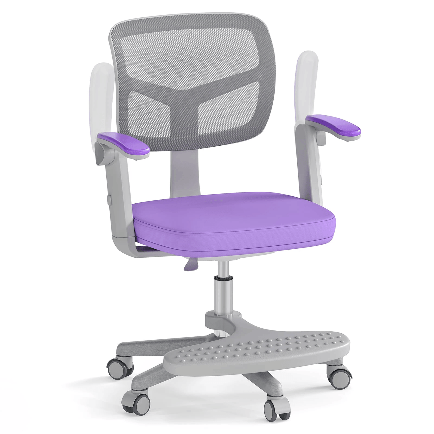 Ergonominė Vaikiška Rašomojo Stalo Kėdė Su Pakoja Violetinė Rašomojo Stalo Kėdės