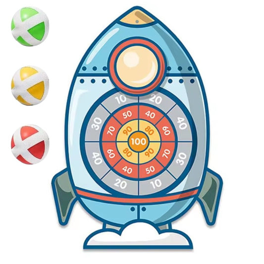 Woopie raketos formos taikinys su lipniais smiginiais