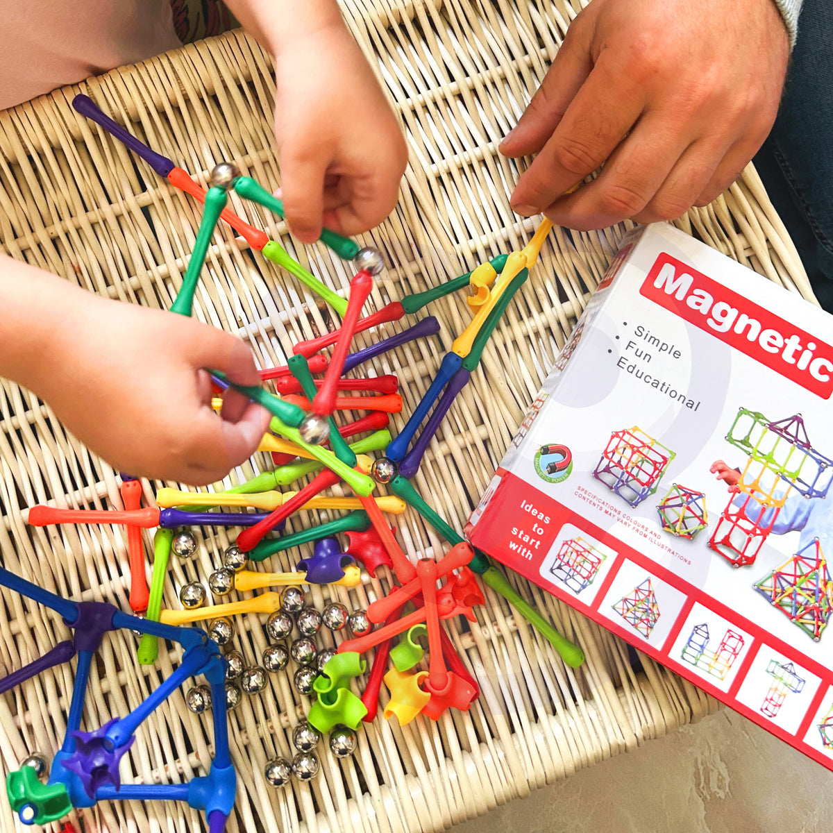 Woopie magnetinis konstruktorius, 110 dalių