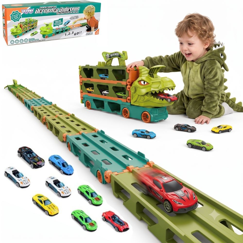Woopie dinozauro sunkvežimis su 2,1 m automobilių trasa – 1 nuotrauka