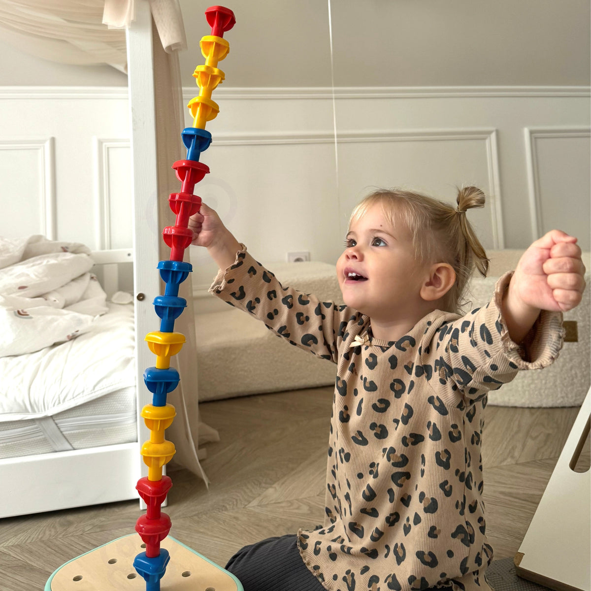 Woopie Green medinis Montessori motorikos konstruktorius 12in1 – 4 nuotrauka
