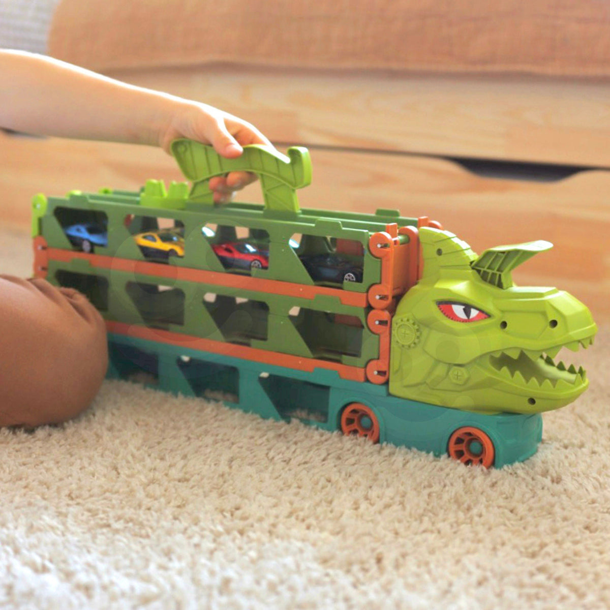 Woopie dinozauro sunkvežimis su 2,1 m automobilių trasa – 3 nuotrauka