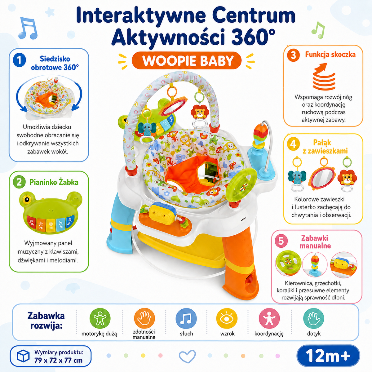 Woopie Baby veiklos centro sėdynė