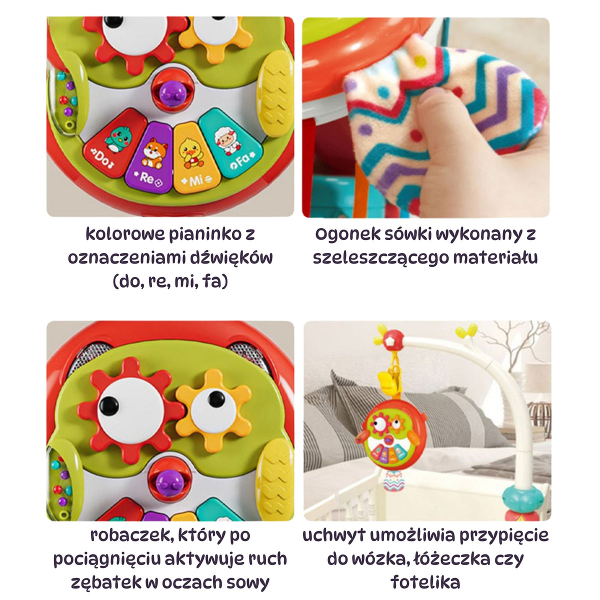 Woopie Baby interaktyvi pelėda su pianinu – 5
