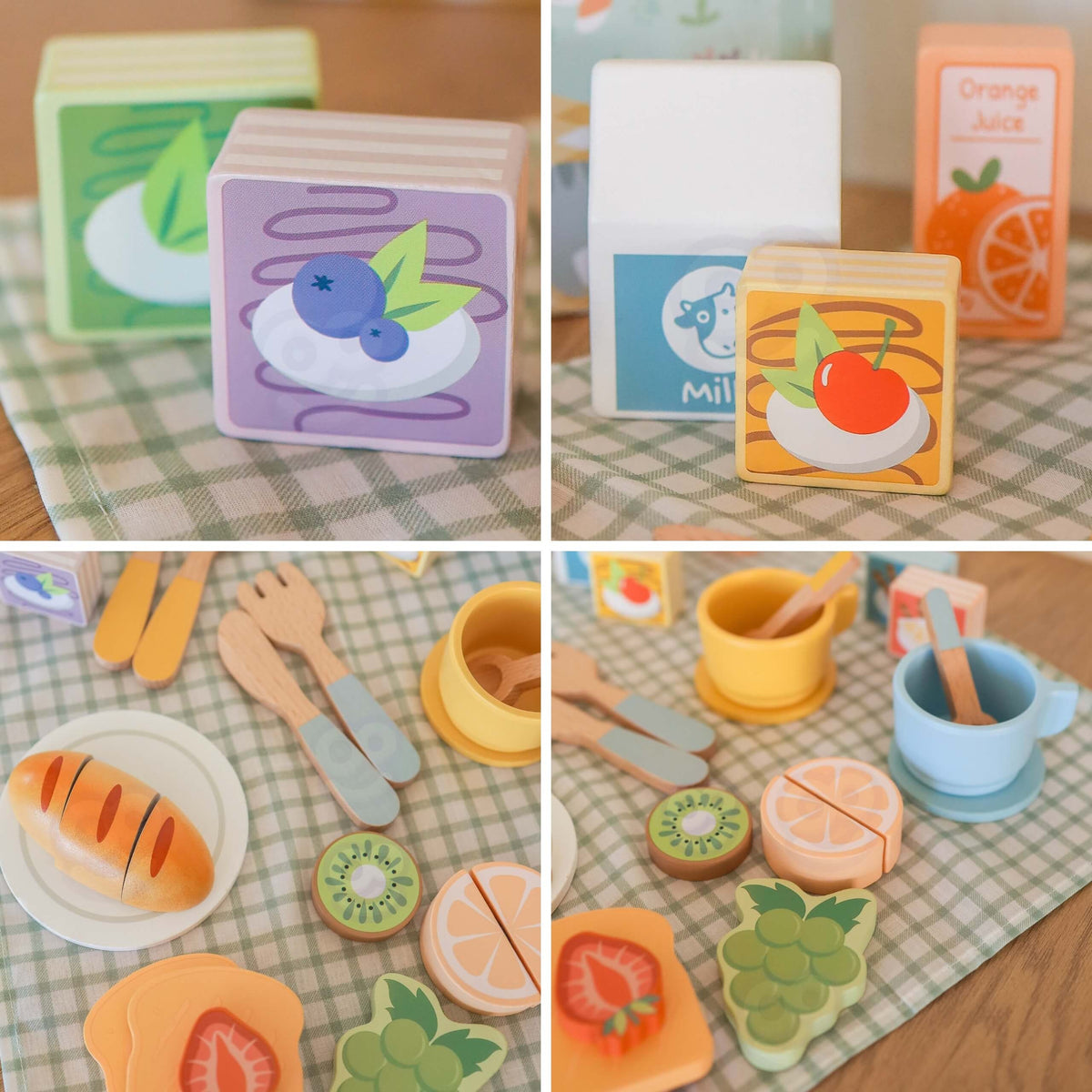 Tooky Toy medinis pikniko rinkinys lagaminėlyje – 7
