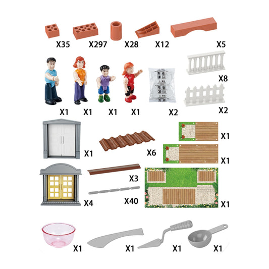 Woopie Vila Iš Statybinių Plytelių, 454 Dalys – nuotrauka 5