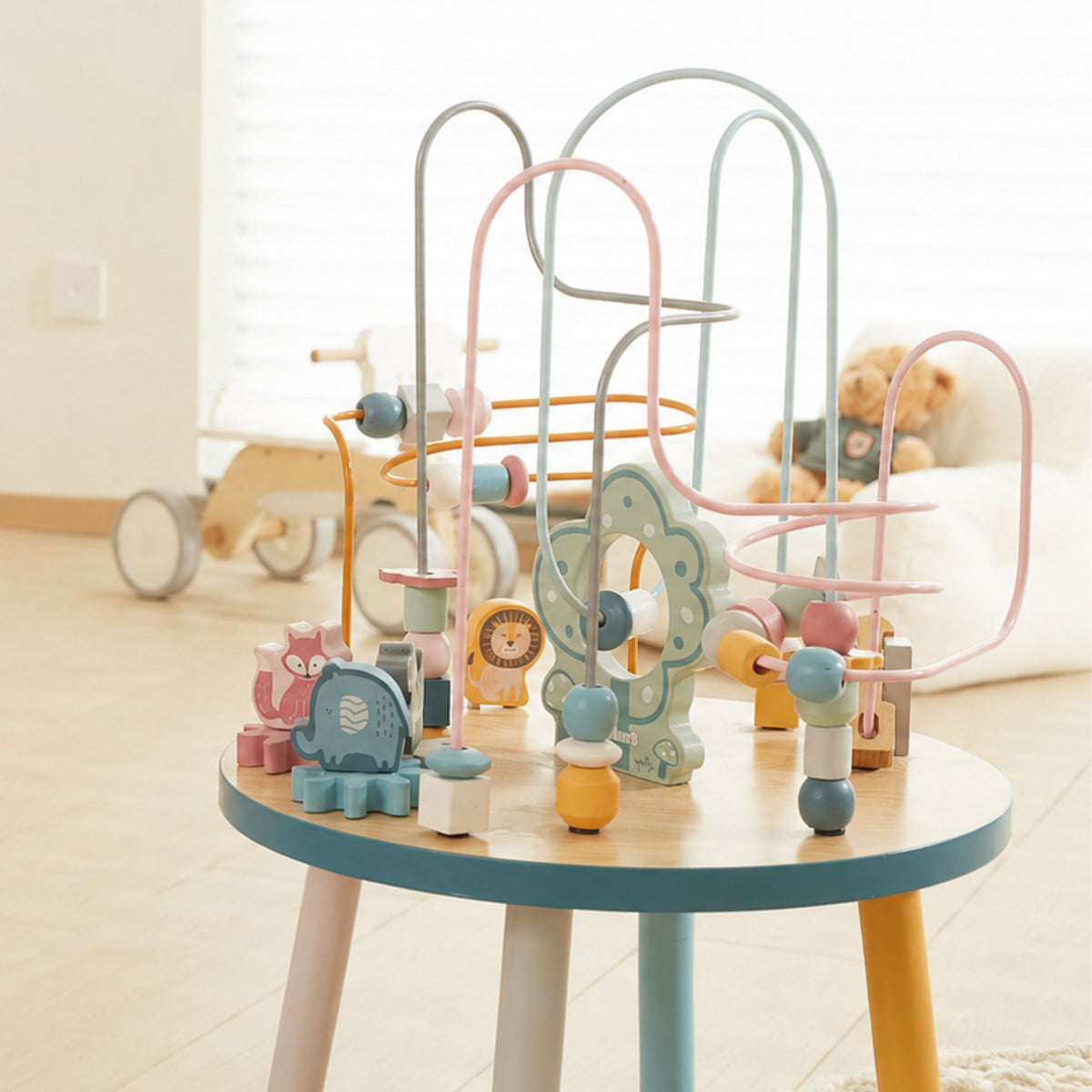 Viga PolarB medinis Montessori veiklos staliukas – nuotrauka 5