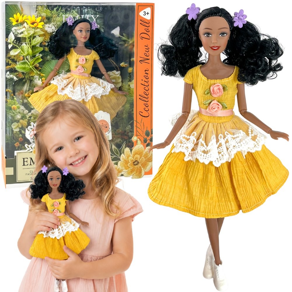 Woopie Royal lėlė Emi juodais plaukais, 32 cm – nuotrauka 1