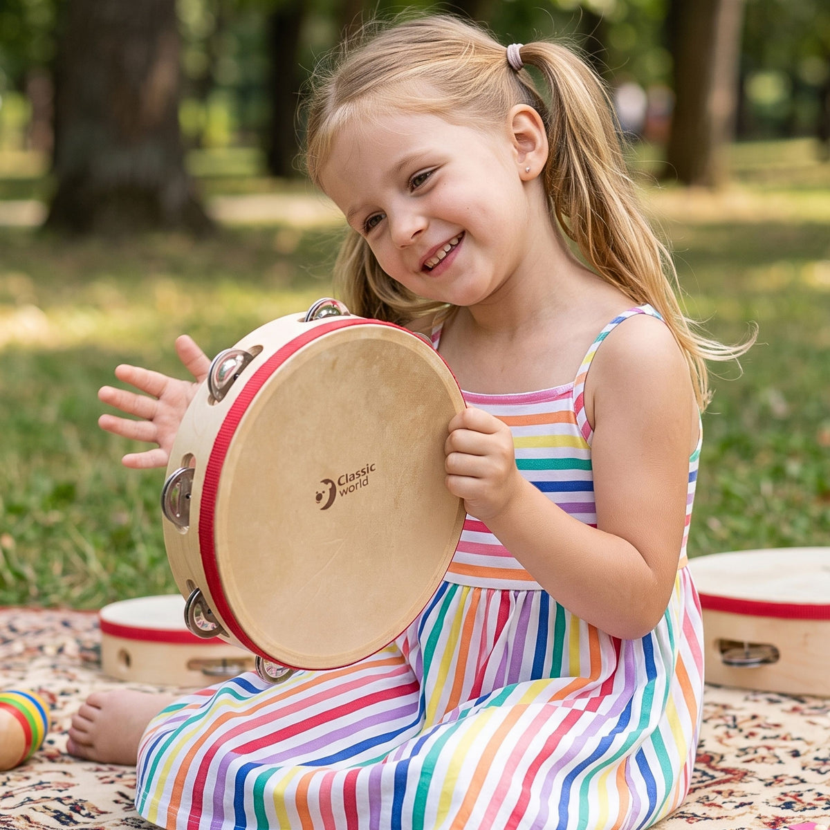 Classic World EDU tamburinas, 25 cm – 2
