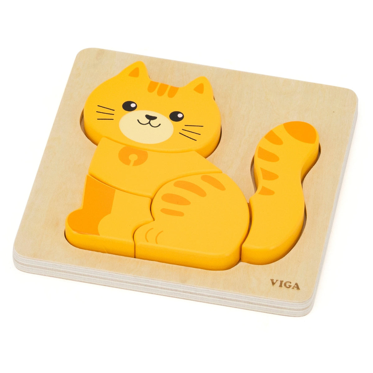 Viga medinė dėlionė „Katinėlis“ – nuotrauka 4