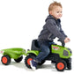 FALK Traktorek Baby Claas Axos 310 Zielony z Przyczepką od 1 roku Transporto Priemonės