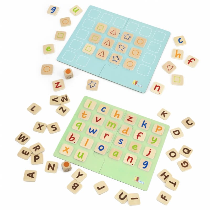 Gra Zapamiętywanie Memo Literki Nauka Alfabetu Viga Montessori Žaislai Vaikams Ir Kūdikiams