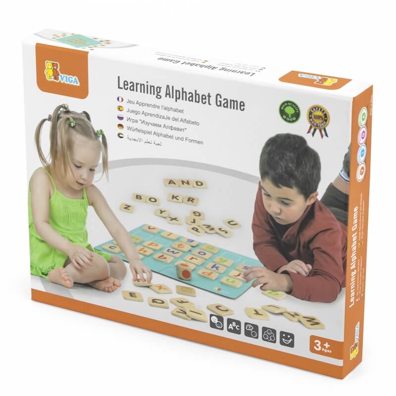Gra Zapamiętywanie Memo Literki Nauka Alfabetu Viga Montessori Žaislai Vaikams Ir Kūdikiams