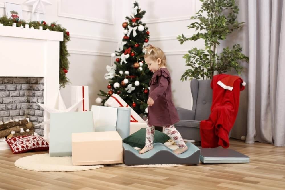 IGLU „SPARTUS“ – Minkšta Žaidimų Aikštelė iš Minkštų Blokų Aktyviam Judėjimui, 40 × 80 × 100 cm Minkštos Žaidimų Aikštelės