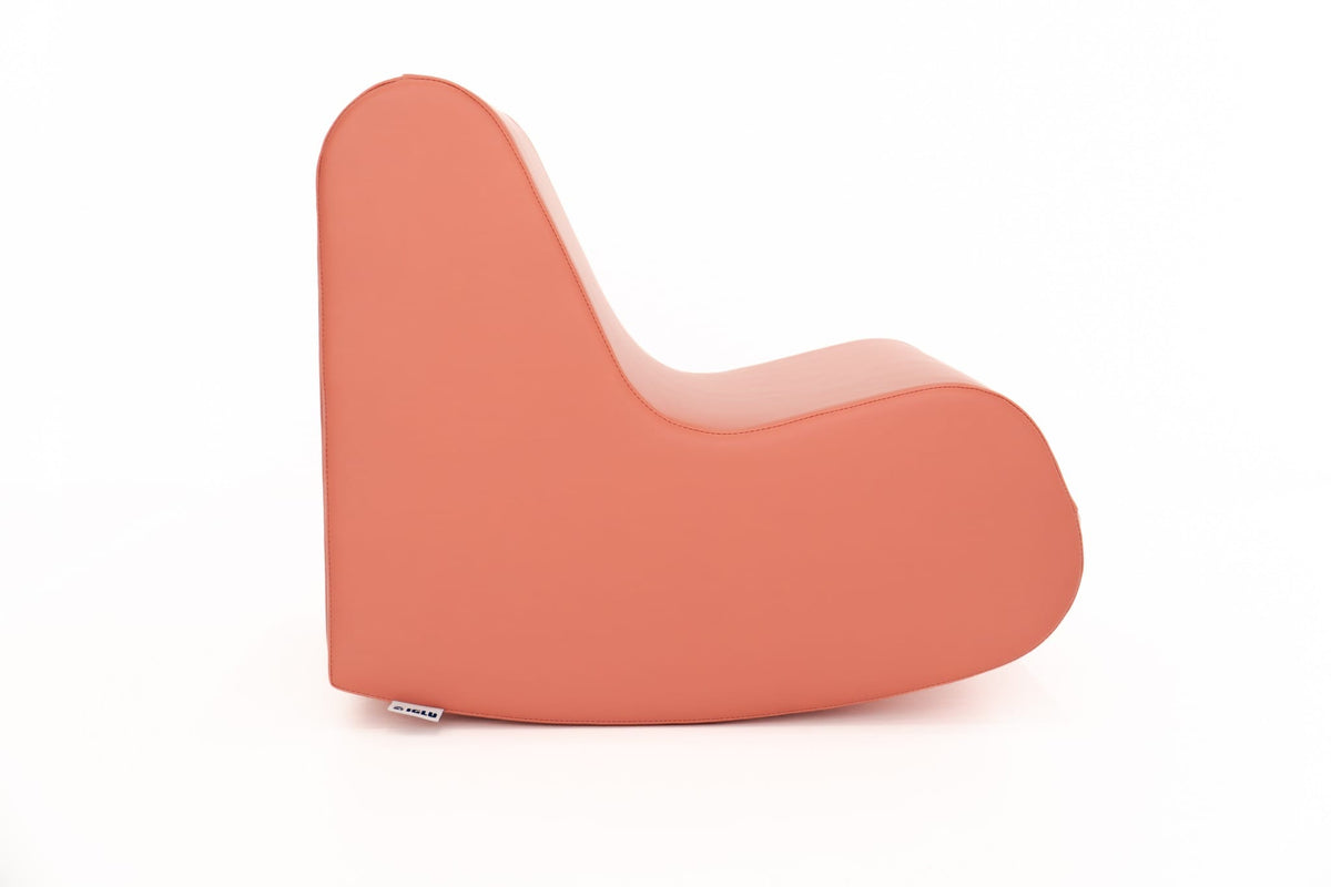 IGLU „SŪPUOKLĖ“ – Supamasis Fotelis Vaikams, 57,8 × 47 × 50 cm Minkštos Žaidimų Aikštelės Lašišų rausva